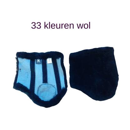 Mattes lamswol inlages voor beenbeschermers