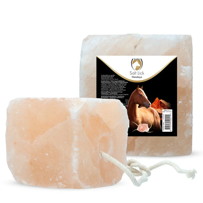 Excellent Horse - Salt Lick Himalaya zoutsteen liksteen met touw 2-3 KG