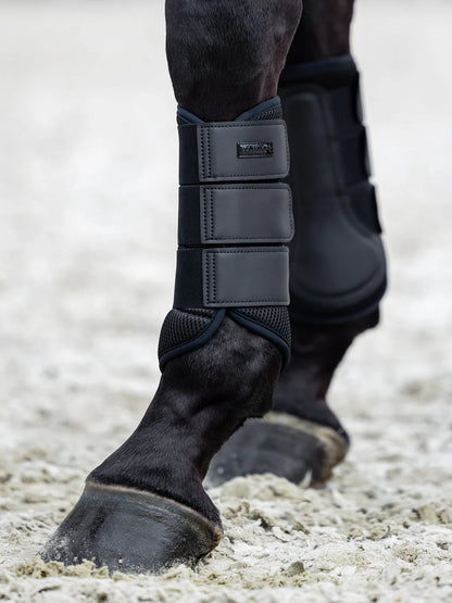 Equestrian Stockholm - Core Collection - Ganz Schwarz Mesh Putzgamaschen