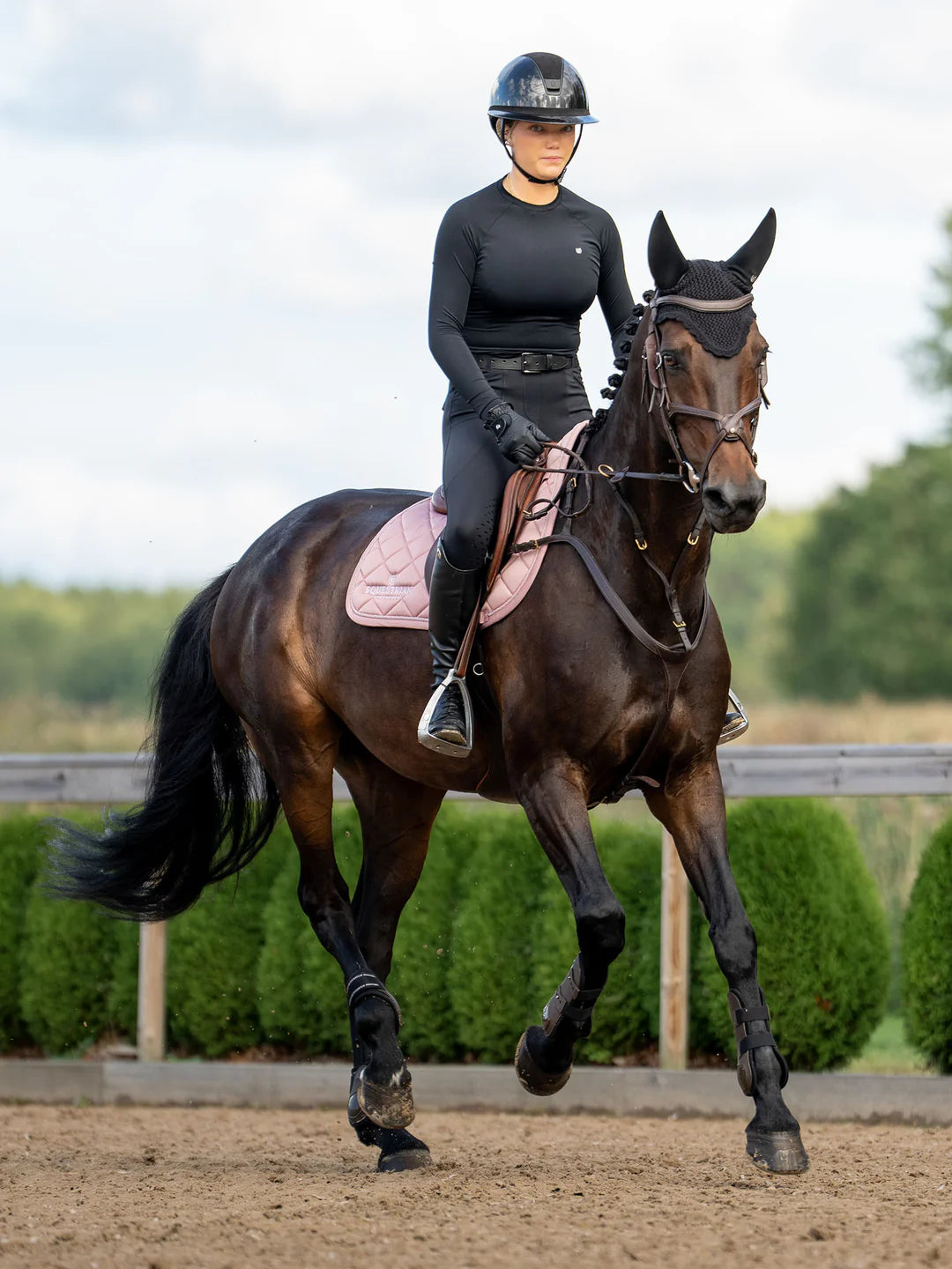 Equestrian Stockholm - Line Collection - Pink Jump Saddle Pad