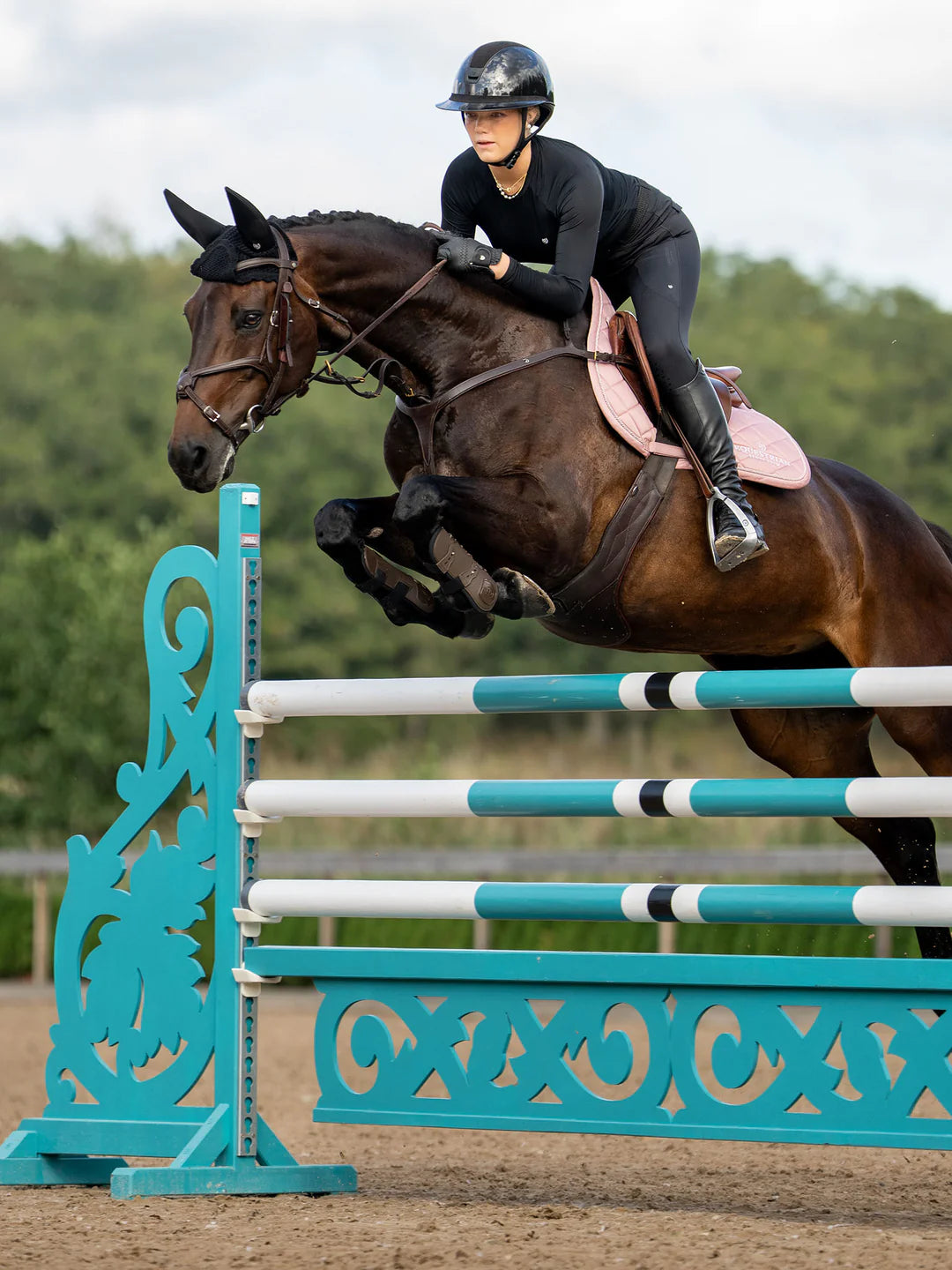 Equestrian Stockholm - Line Collection - Pink Jump Saddle Pad