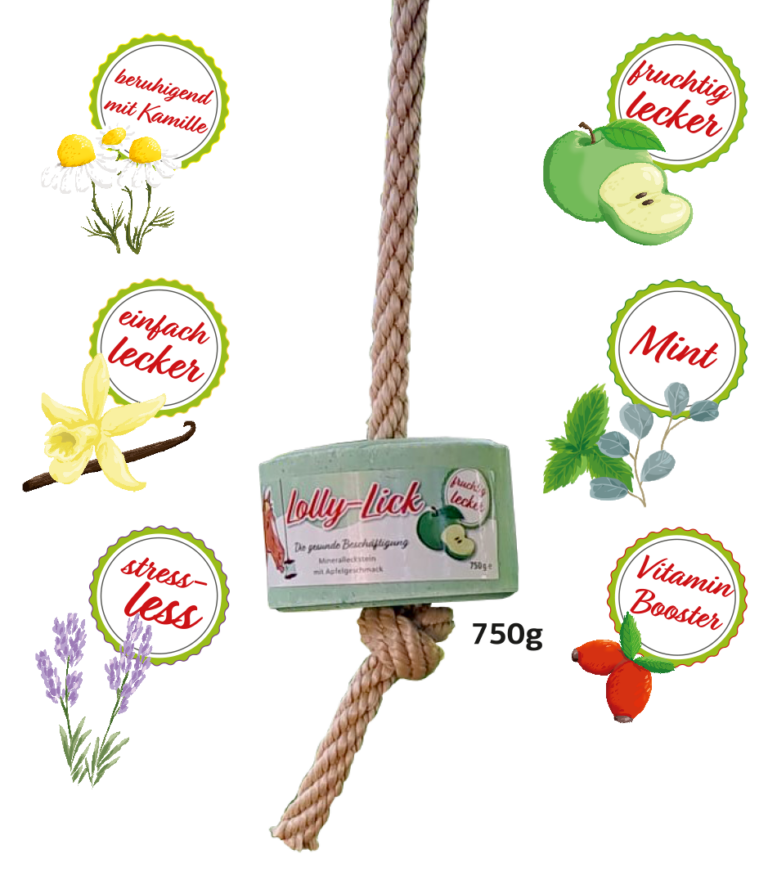 Lolly-Lick - Gesunder Leckstein 750G (verschiedene Varianten)