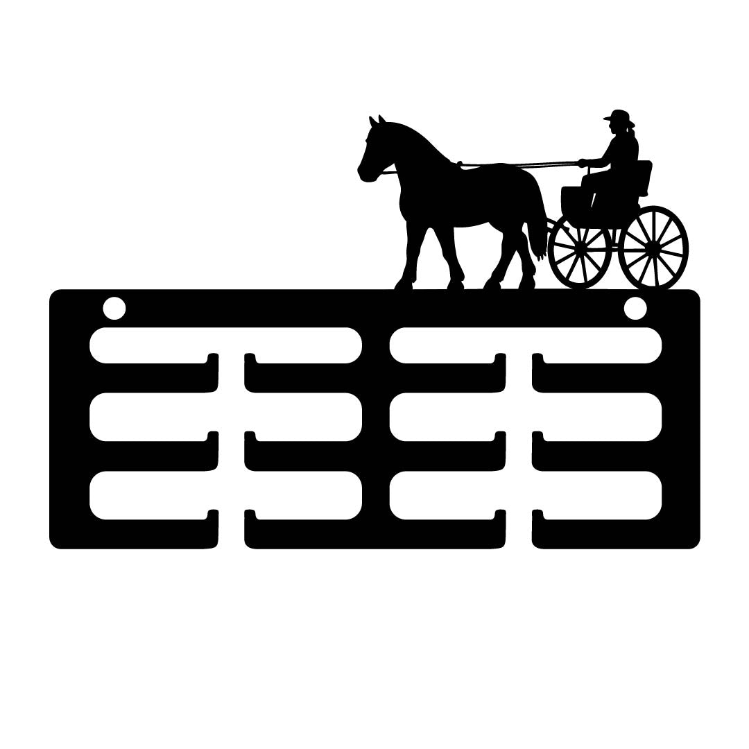 Wolfxjessy - Porta coccarda Carrozza a 2 ruote