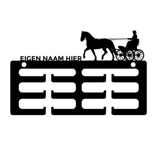 Wolfxjessy - Rozet houder Menwagen 4 wieler met naam