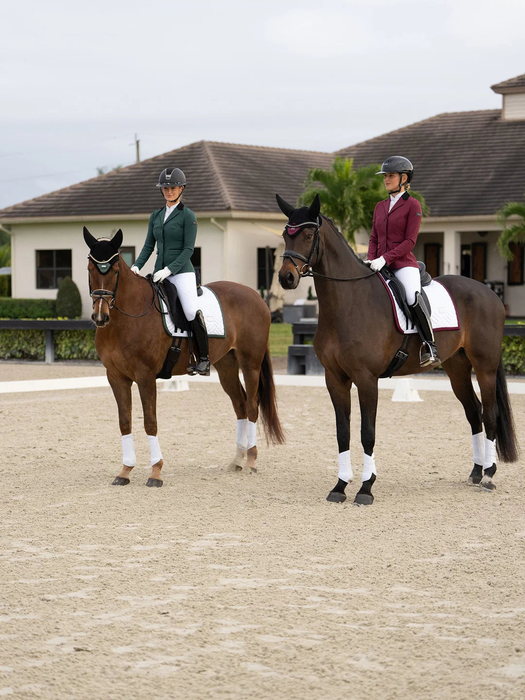 Equestrian Stockholm - FW26 White Merlot - Dressage Saddle Pad Modern dressuurzadeldek