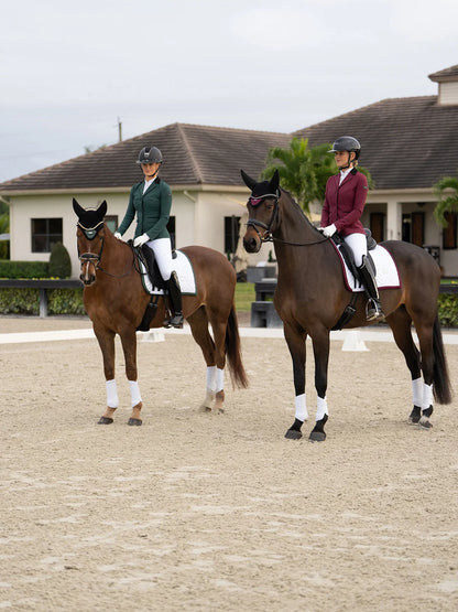 Equestrian Stockholm - FW26 White Merlot - Dressage Saddle Pad Modern dressuurzadeldek