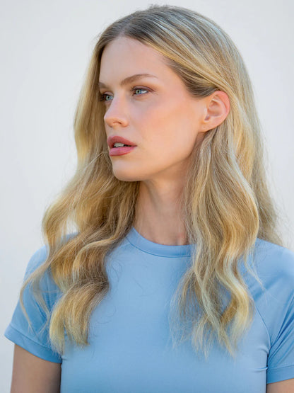 Equestrian Stockholm - SS26 Midsummer Blue - Dynamic Base Layer Top Short Sleeve riding top