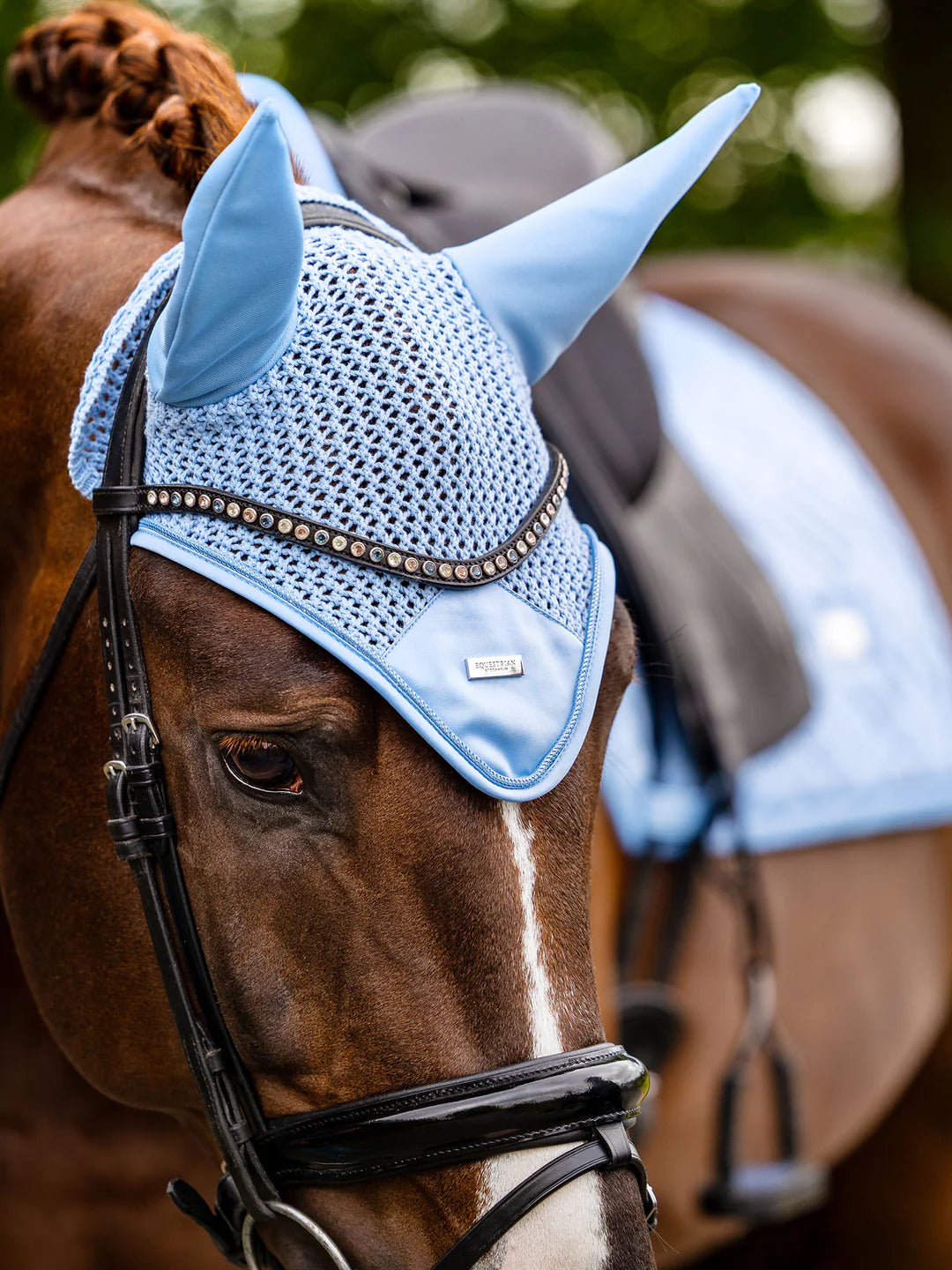 Equestrian Stockholm - SS26 Midsummer Blue - Bonnet d'oreilles Modern oornetje