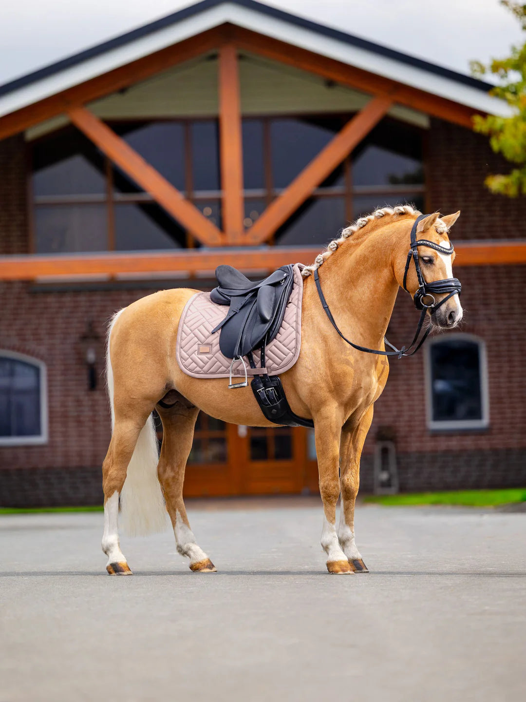 Equestrian Stockholm - SS26 Midsummer Blush - Tapis de selle de dressage Modern dressuurzadeldek