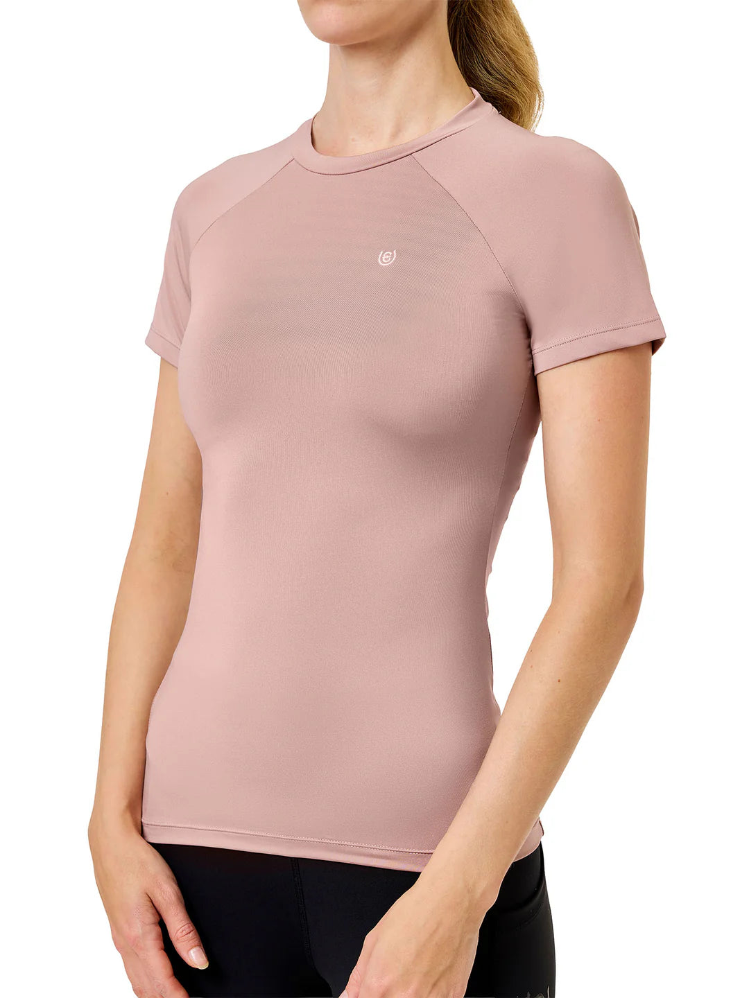 Equestrian Stockholm - SS26 Midsummer Blush - Camiseta de capa base dinámica de manga corta para montar