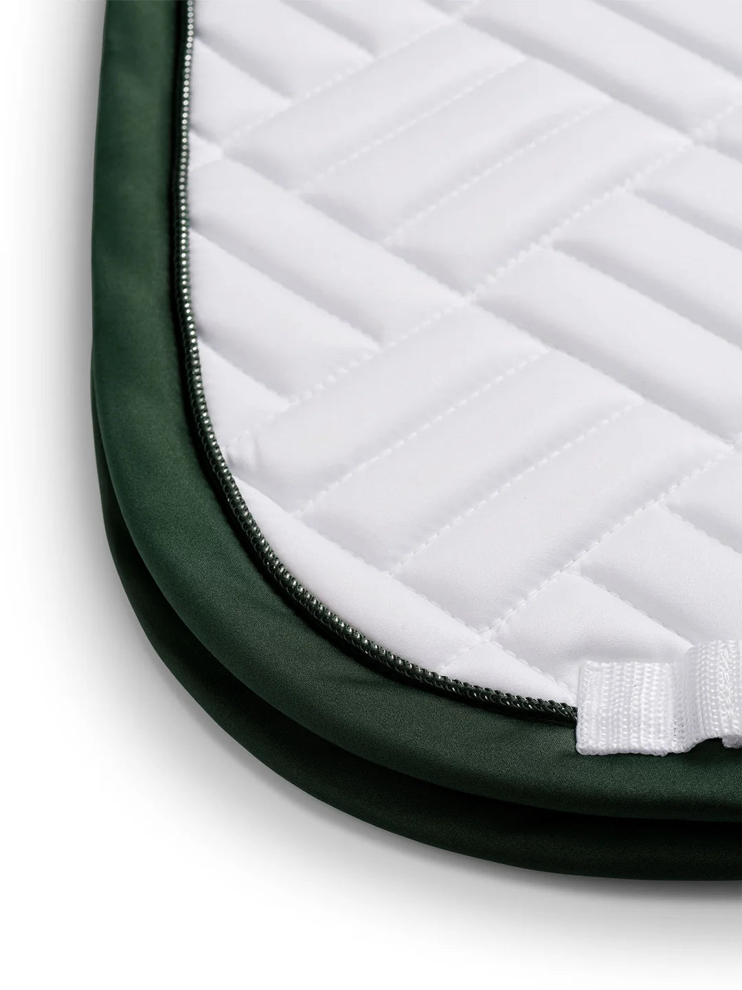 Equestrian Stockholm - FW26 White Sycamore Green - Dressage Saddle Pad Modern dressuurzadeldek