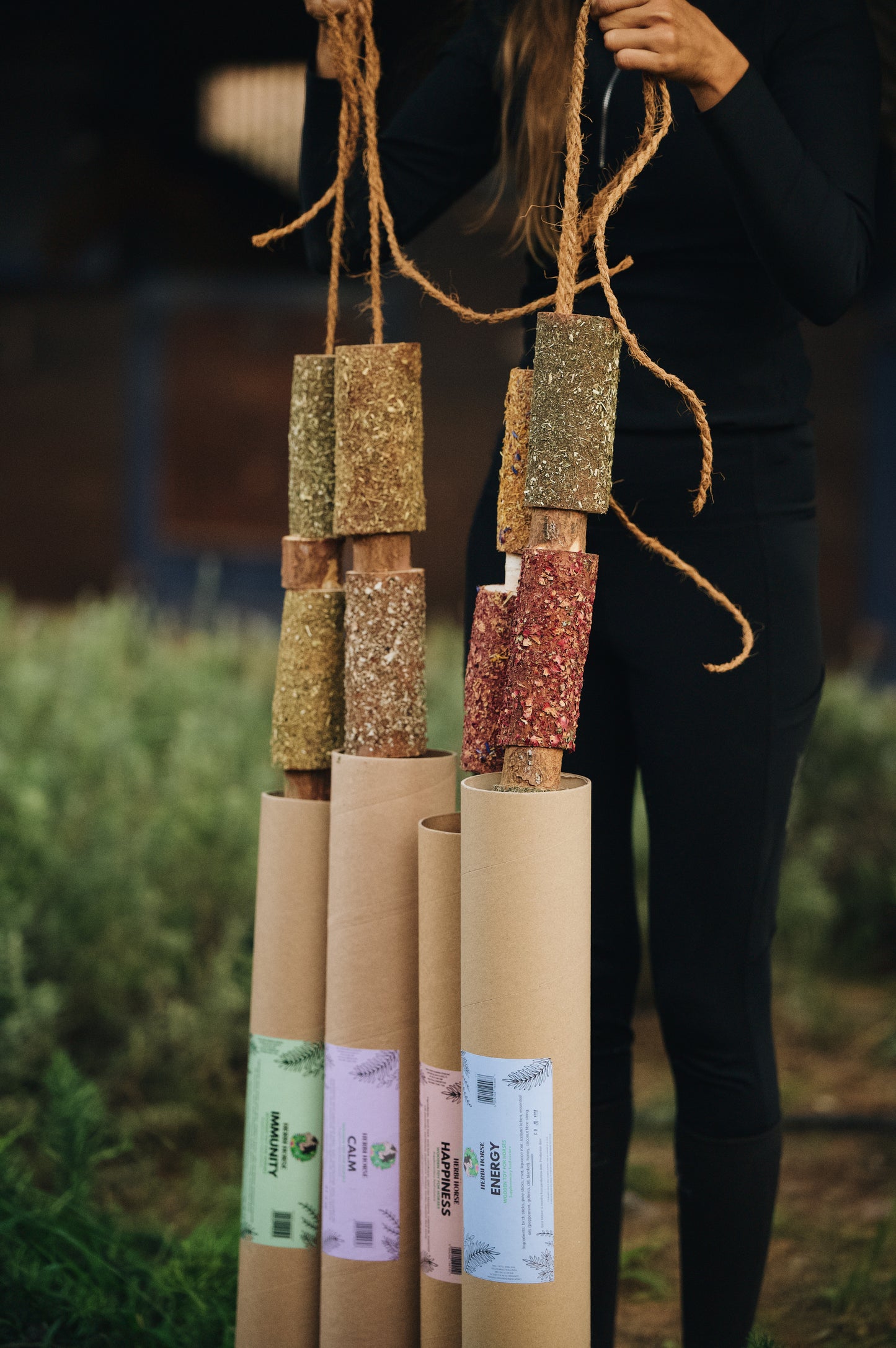 Herbi Horse - Houten speeltouw met kruiden (diverse)