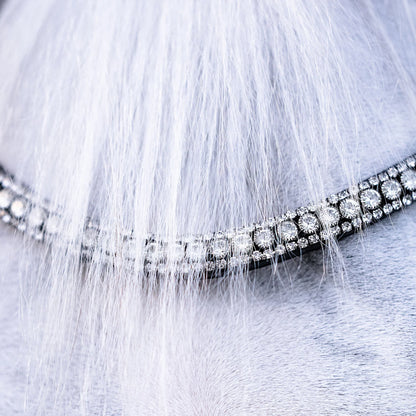 Lumiere/ Lumi Pony - Solitaire Crystal frontriem (ook in bruin!)