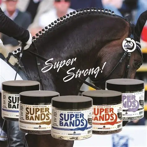 Horse Grooming - Super Bands starke Haargummis für Pferde