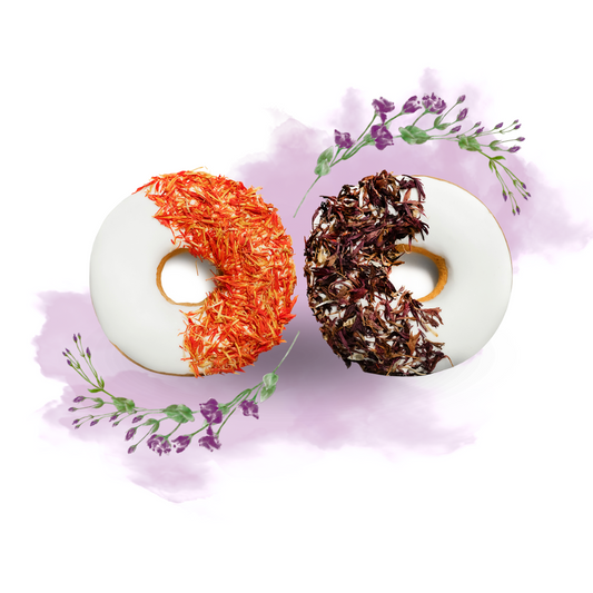 Candy Horse - Paardenkoekjes Donuts paarse korenbloem & saffloer