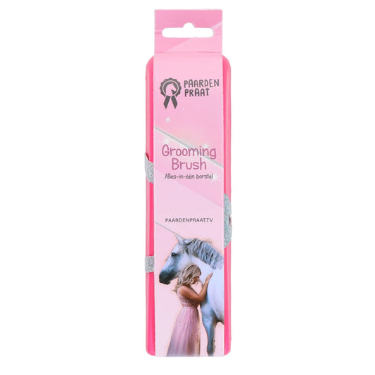 Paardenpraat - Grooming Brush Roze M