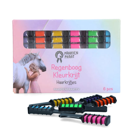 Paardenpraat - Regenboog Kleurkrijt voor manen