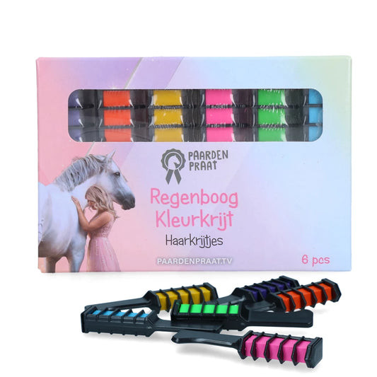 Paardenpraat - Regenboog Kleurkrijt voor manen
