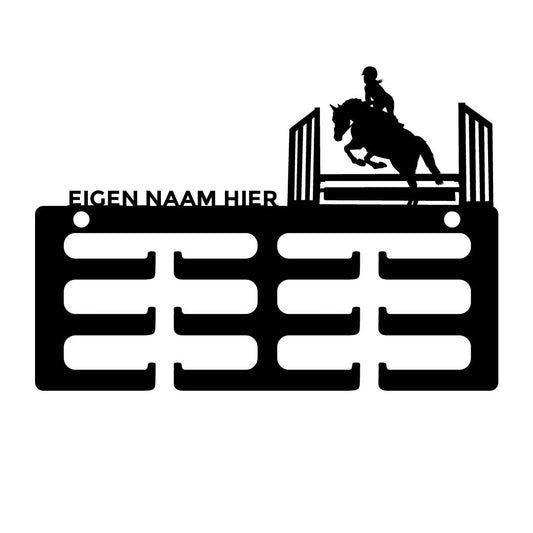 Wolfxjessy - Rozet houder Pony ruiter springen met naam