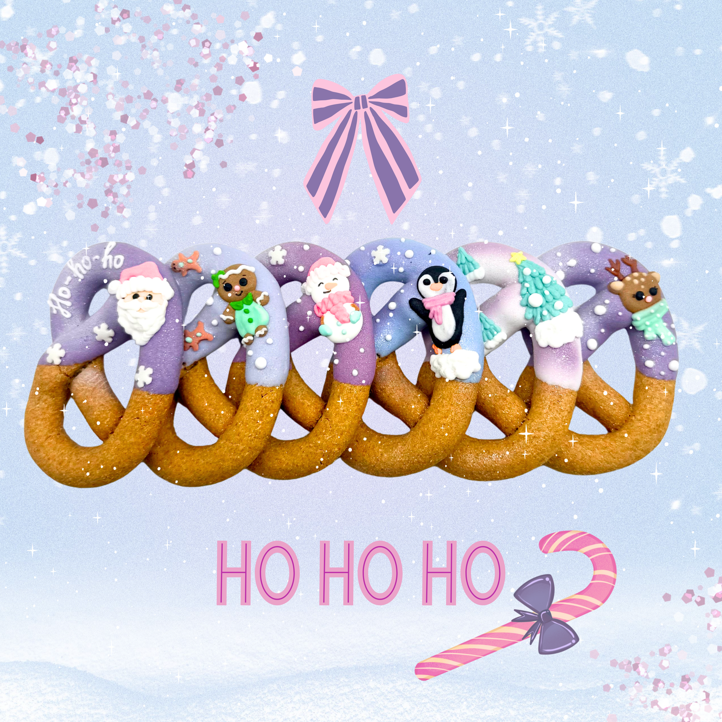Candy Horse - Christmas Limited Collection - Versierde Pretzels