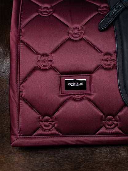 Equestrian Stockholm - FW26 Merlot - Dressage Saddle Pad Satin dressuurzadeldek