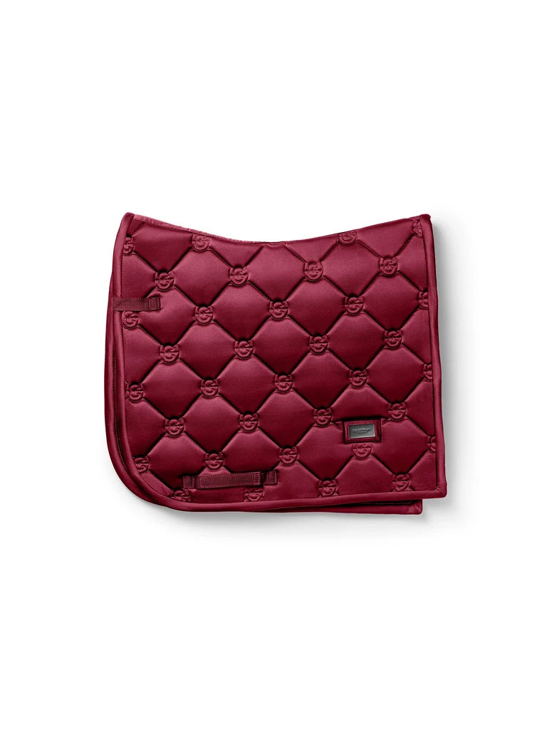 Equestrian Stockholm - FW26 Merlot - Dressage Saddle Pad Satin dressuurzadeldek