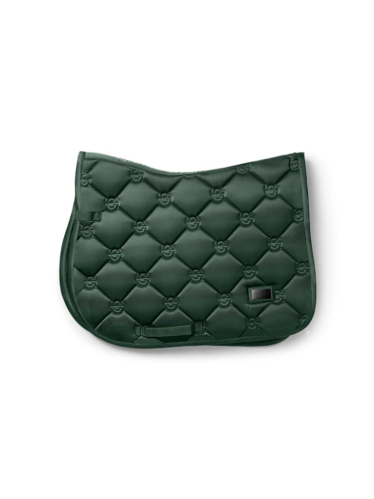 Equestrian Stockholm - FW26 Sycamore Green - Jump Saddle Pad Satin springzadeldek