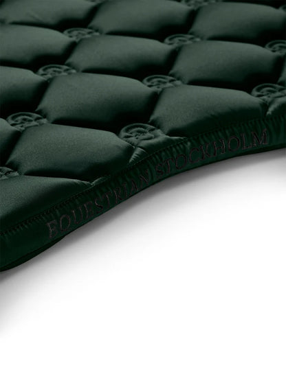 Equestrian Stockholm - FW26 Sycamore Green - Dressage Saddle Pad Satin dressuurzadeldek