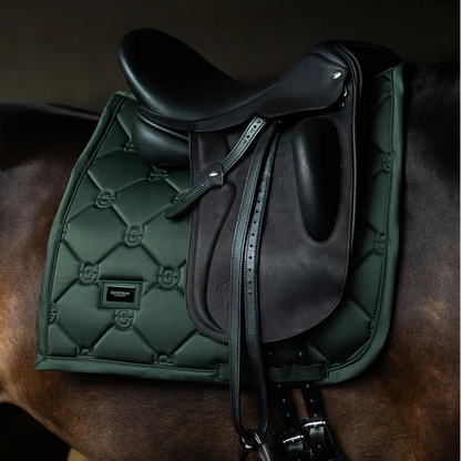 Equestrian Stockholm - FW26 Sycamore Green - Dressage Saddle Pad Satin dressuurzadeldek