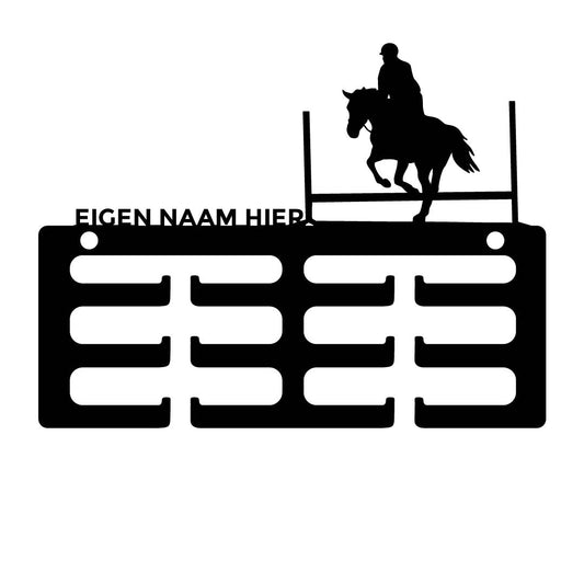 Wolfxjessy - Rozet houder Springpaard laag met naam