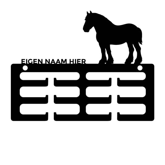 Wolfxjessy - Rozet houder Trekpaard met naam