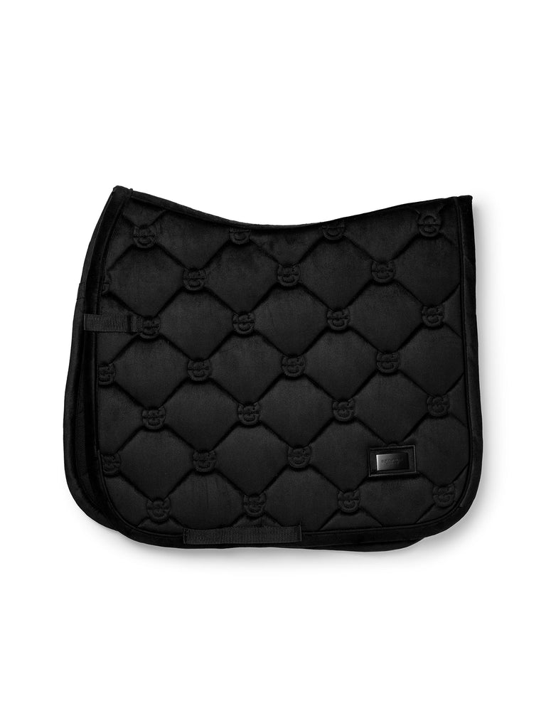 Equestrian Stockholm - FW26 Black - Dressage Saddle Pad Velvet dressuurzadeldek