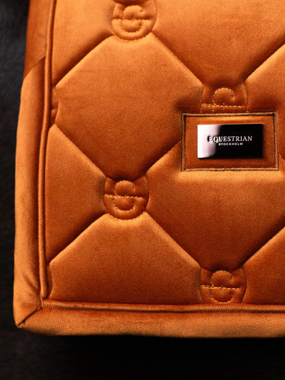 Equestrian Stockholm - FW26 Chestnut - Dressage Saddle Pad Velvet dressuurzadeldek