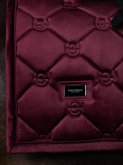 Equestrian Stockholm - FW26 Merlot - Dressage Saddle Pad Velvet dressuurzadeldek
