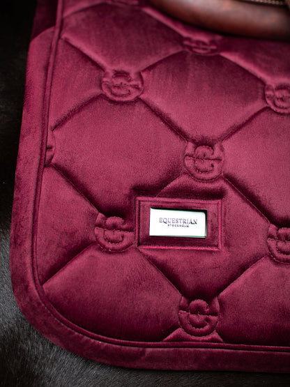 Equestrian Stockholm - FW26 Merlot - Jump Saddle Pad Velvet springzadeldek