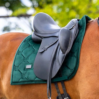 Equestrian Stockholm - FW26 Sycamore Green - Dressage Saddle Pad Velvet dressuurzadeldek