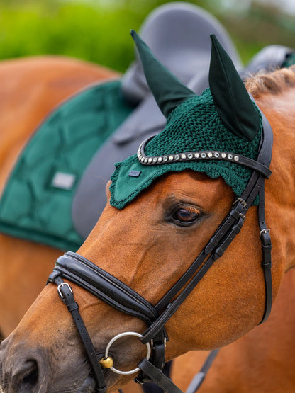 Equestrian Stockholm - FW26 Sycamore Green - Ear Bonnet Velvet oornetje