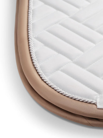 Equestrian Stockholm - SS26 Sand White - Dressage Saddle Pad Modern