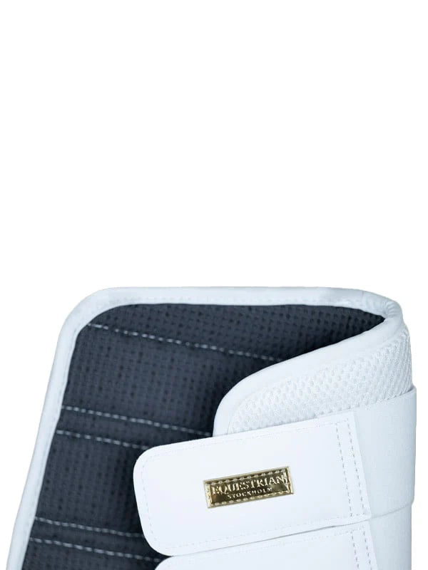 Equestrian Stockholm - Core Collection - Paratendini White Gold Mesh Brushing Boots beenbeschermers