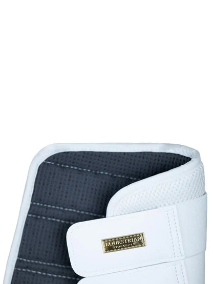Equestrian Stockholm - Core Collection - Weiße Gold Mesh Striegelgamaschen