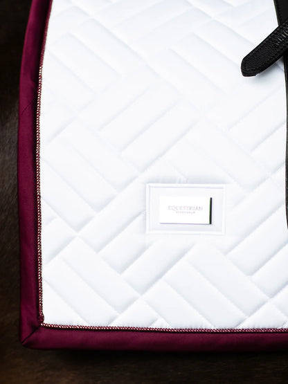 Equestrian Stockholm - FW26 White Merlot - Dressage Saddle Pad Modern dressuurzadeldek