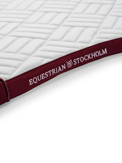 Equestrian Stockholm - FW26 White Merlot - Dressage Saddle Pad Modern dressuurzadeldek