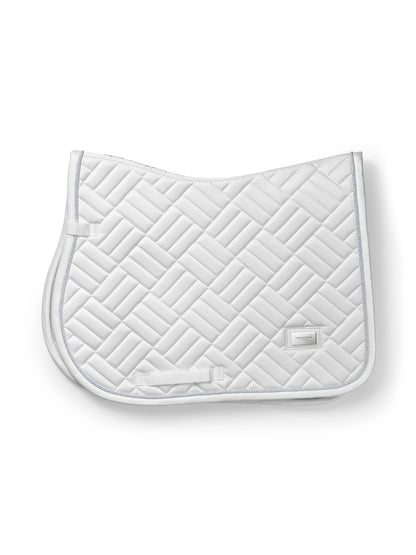 Equestrian Stockholm - Core Collection - White Perfection Jump Saddle Pad Modern