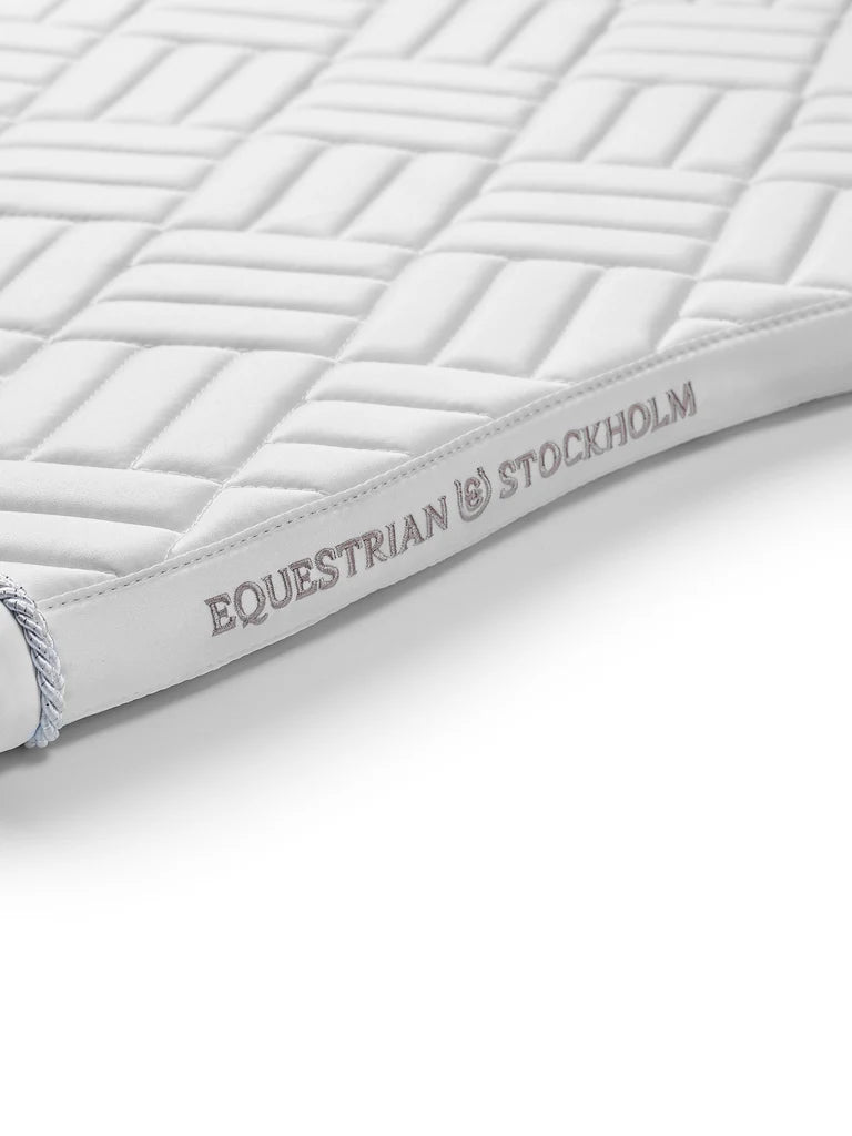 Equestrian Stockholm - Core Collection - White Perfection Jump Saddle Pad Modern