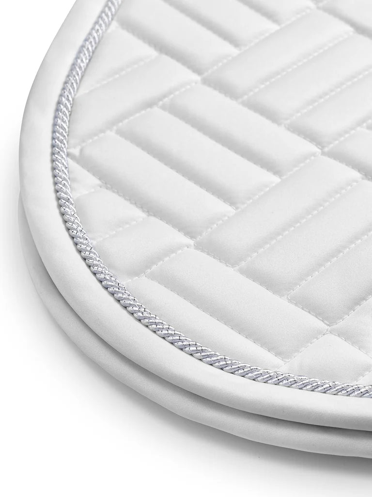 Equestrian Stockholm - Core Collection - White Perfection Jump Saddle Pad Modern