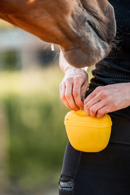 FMH - Silikon Trainings-Snacktüte mit Clip oder Bauchband für kleine Leckerlis