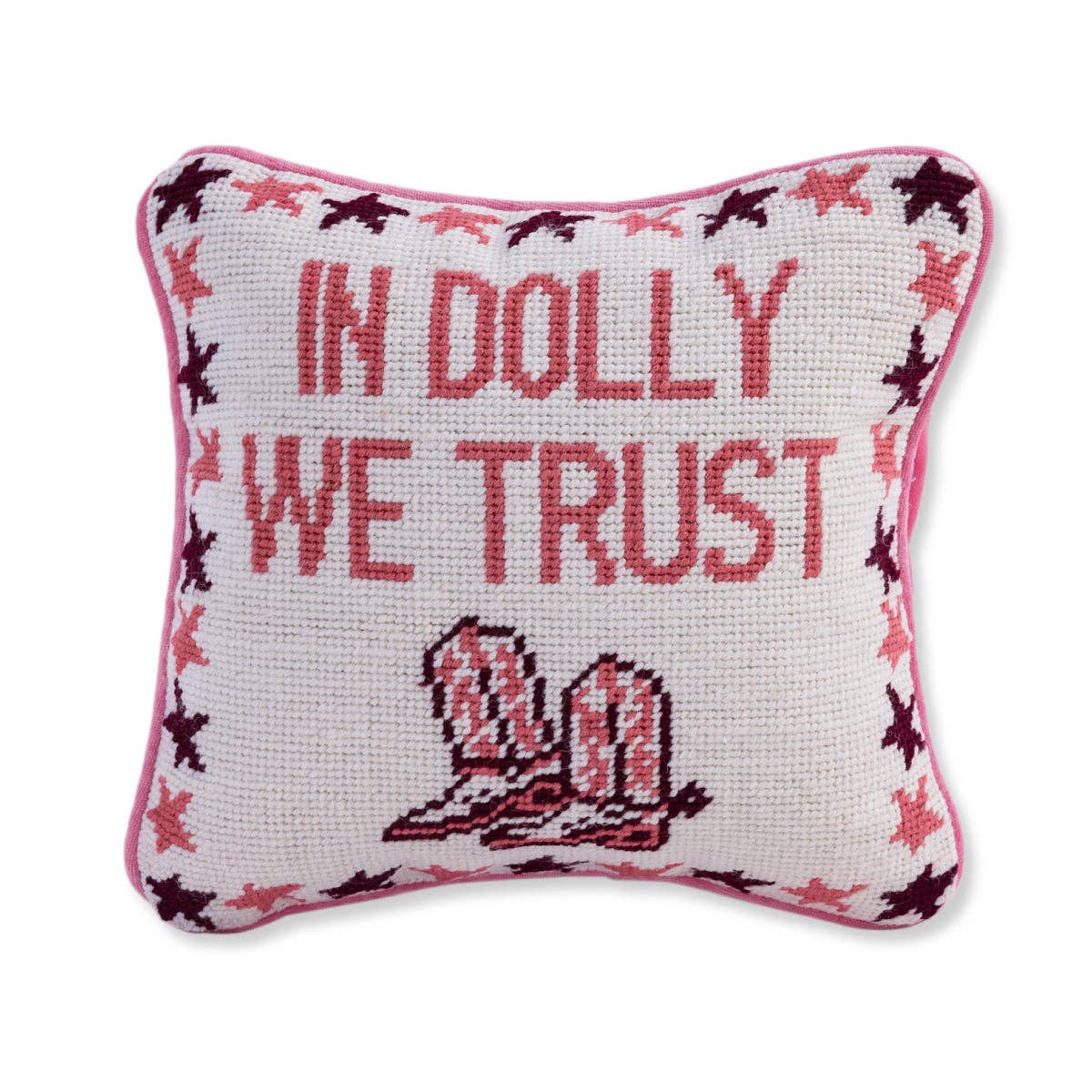 Furbish Studio - Needlepoint cushion Trust Dolly