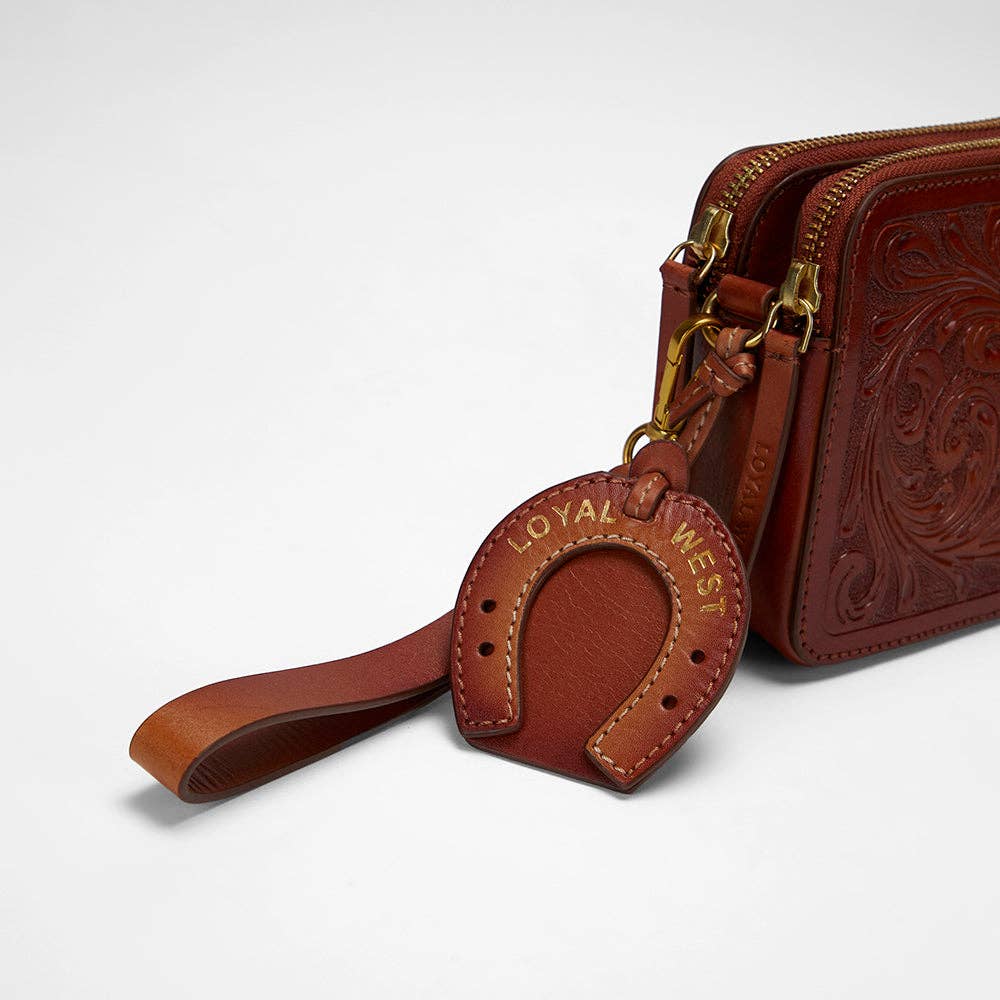 Myra Bag - Loyal West Shell Crossbody tasje tooled leer