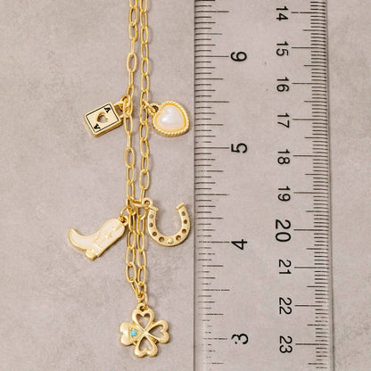 Fame - Western Charm-Kette Gold/Silber