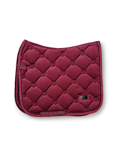 Equestrian Stockholm - FW26 Merlot - Dressage Saddle Pad Velvet dressuurzadeldek